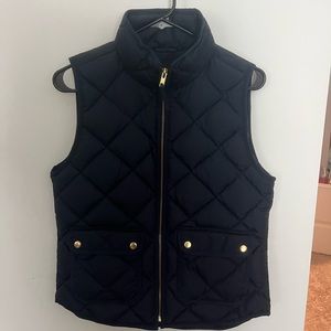 J Crew Navy Quilted Puffer